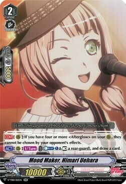 Mood Maker, Himari Uehara [V Format] Card Front