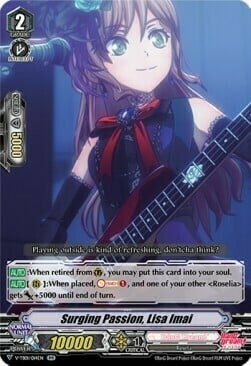 Surging Passion, Lisa Imai [V Format] Card Front
