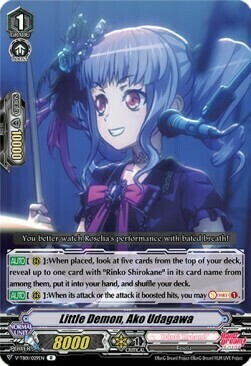 Little Demon, Ako Udagawa [V Format] Card Front