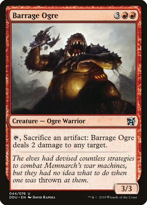 Barrage Ogre Card Front