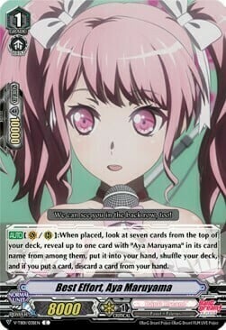 Best Effort, Aya Maruyama [V Format] Card Front
