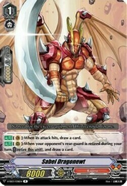 Sabel Dragonewt [V Format] Card Front