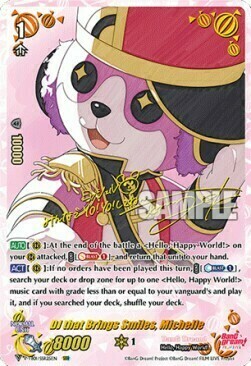 DJ that Brings Smiles, Michelle [V Format] Card Front