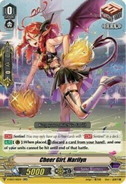 Cheer Girl, Marilyn Card Front