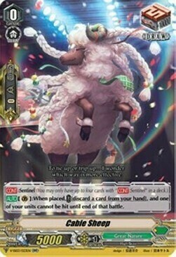 Cable Sheep [V Format] Card Front