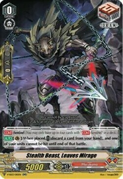 Stealth Beast, Leaves Mirage [V Format] Card Front