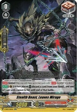 Stealth Beast, Leaves Mirage Card Front