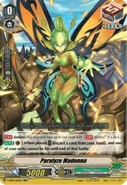 Paralyze Madonna Card Front