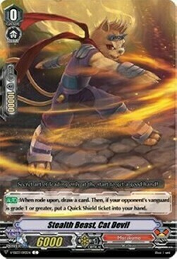 Stealth Beast, Cat Devil Card Front