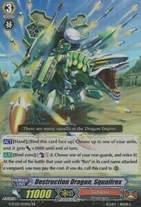 Destruction Dragon, Squallrex Card Front