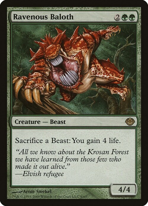 Ravenous Baloth Card Front