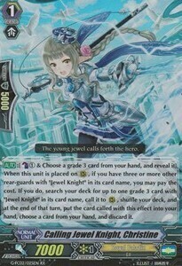 Calling Jewel Knight, Christine Card Front