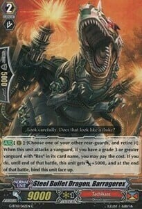Steel Bullet Dragon, Barragerex Card Front