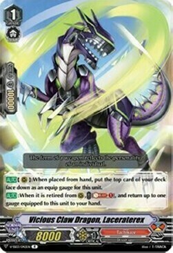 Vicious Claw Dragon, Laceraterex Card Front