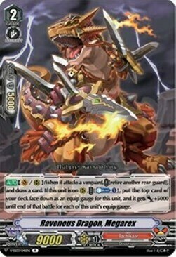 Ravenous Dragon, Megarex Card Front