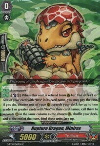 Rupture Dragon, Minirex Card Front