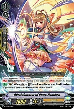 Administrator of Hope, Pandora Card Front