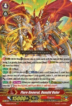 Flare General, Dumjid Valor [G Format] Card Front