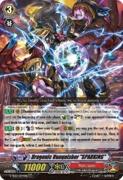 Dragonic Vanquisher "SPARKING" Card Front