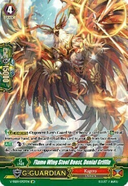 Flame Wing Steel Beast, Denial Griffin [G Format] Card Front