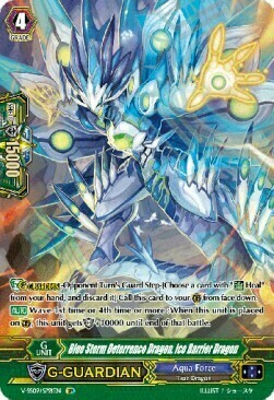 Blue Storm Deterrence Dragon, Ice Barrier Dragon Card Front