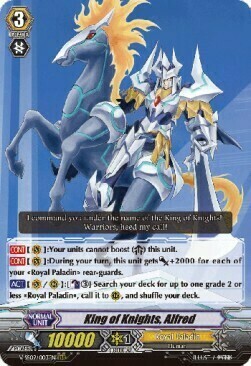 King of Knights, Alfred Card Front