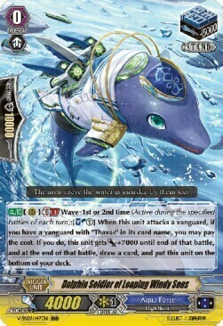 Dolphin Soldier of Leaping Windy Seas Card Front