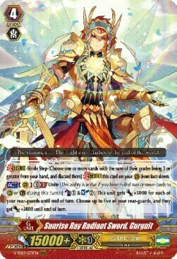 Sunrise Ray Radiant Sword, Gurguit Card Front