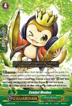 Cymbal Monkey Card Front