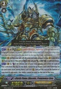 Bluish Flame Liberator, Prominence Core Card Front