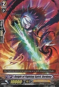 Knight of Fighting Spirit, Dordona [G Format] Card Front