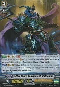Blue Thorn Heavy-slash, Valdemar Card Front