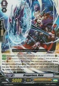 Dragprince, Rute Card Front