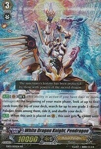 White Dragon Knight, Pendragon Card Front