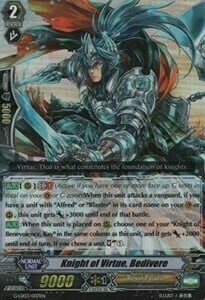 Knight of Virtue, Bedivere [G Format] Card Front