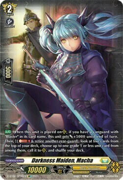 Darkness Maiden, Macha Card Front