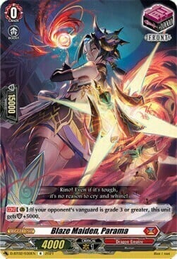Blaze Maiden, Parama [D Format] Card Front
