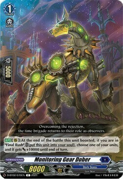 Monitoring Gear Dober [D Format] Card Front