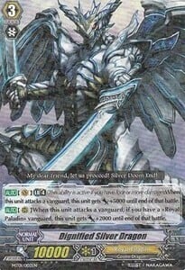 Dignified Silver Dragon Card Front