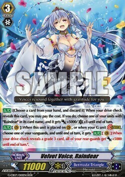Velvet Voice, Raindear [G Format] Card Front