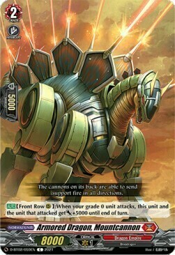 Armored Dragon, Mountcannon Card Front