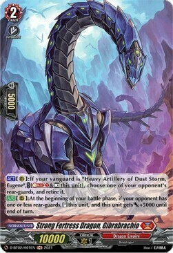 Strong Fortress Dragon, Gibrabrachio [D Format] Card Front