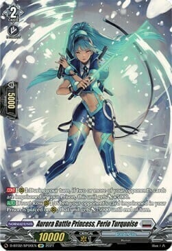Aurora Battle Princess, Perio Turquoise [D Format] Card Front