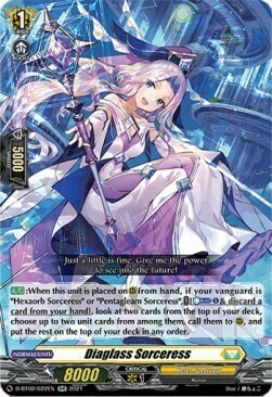 Diaglass Sorceress Card Front