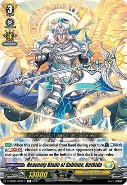 Heavenly Blade of Sublime, Bethida Card Front