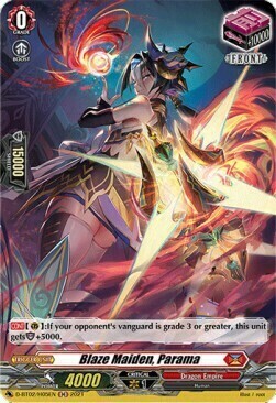 Blaze Maiden, Parama Card Front
