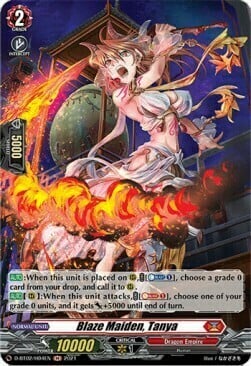 Blaze Maiden, Tanya Card Front