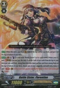 Battle Sister, Florentine Card Front
