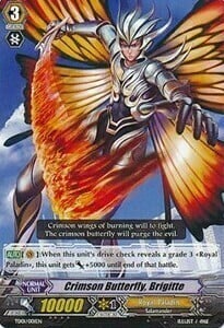Crimson Butterfly, Brigitte [G Format] Card Front