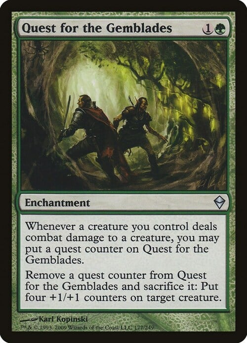 Quest for the Gemblades Card Front